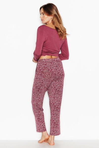 Pantacourt de pyjama ROSE/GRIS