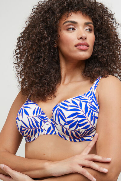 MOON MAILLOT BAIN SOUTIEN-GORGE COQUES MULTICO BLANC