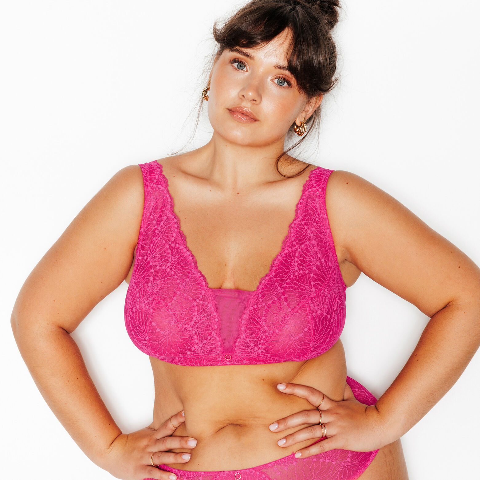 HERMINE+ SOUTIEN-GORGE SANS ARMATURES FUCHSIA