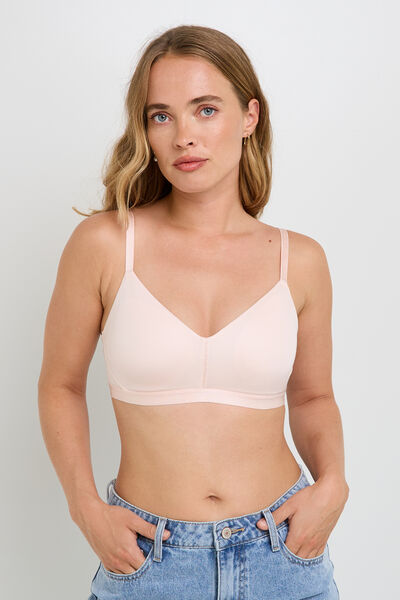 SOUTIEN-GORGE BRASSIERE MICROFIBRE POUDRE