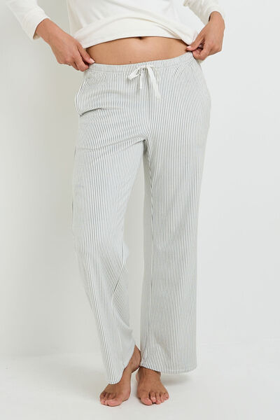 FLUFFY PANTALON DE PYJAMA MULTICO BLANC