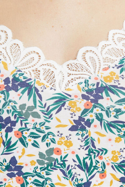 SYARA TOP BLANC/VERT