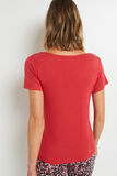 SYARA TEE SHIRT MANCHES COURTES ROSE
