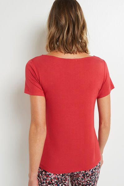 SYARA TEE SHIRT MANCHES COURTES ROSE
