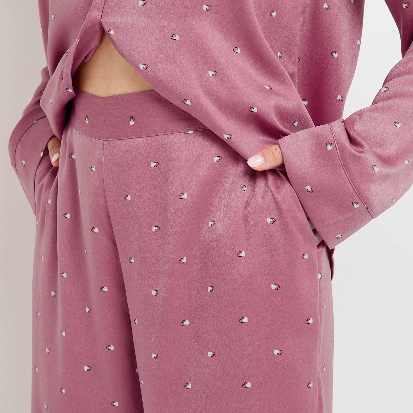 GRAMMY PANTALON DE PYJAMA MULTICO ROSE