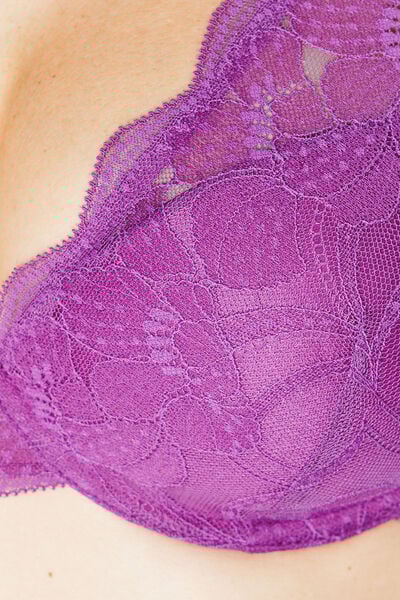 SOUTIEN-GORGE AMPLIFORME FOULARD VIOLET