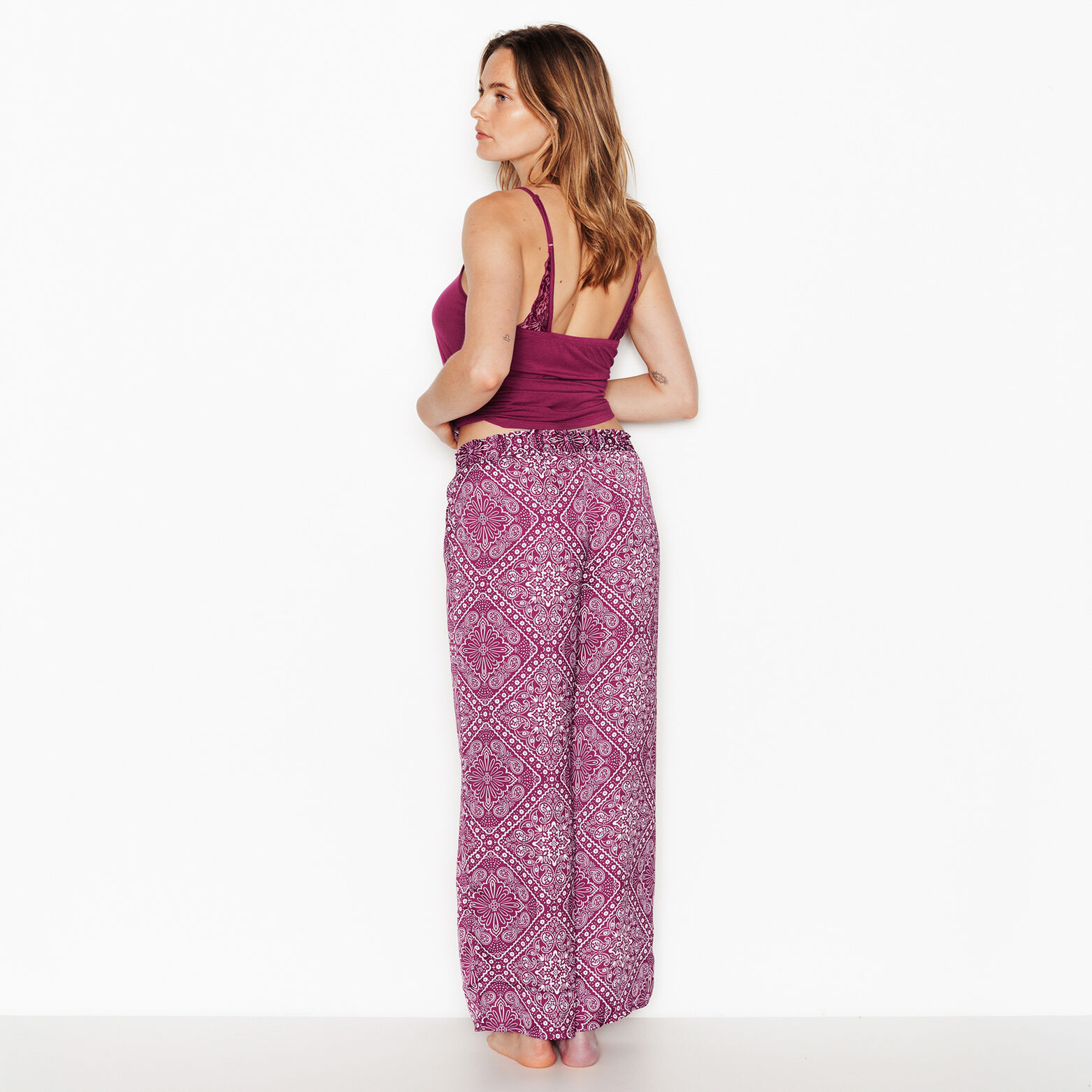 GIRLY PANTALON 7/8 MULTICO ROSE