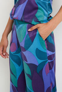 Ensemble FIDJI top & pantalon satin