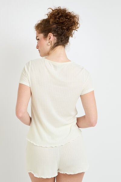Tee-shirt manches courtes BEIGE