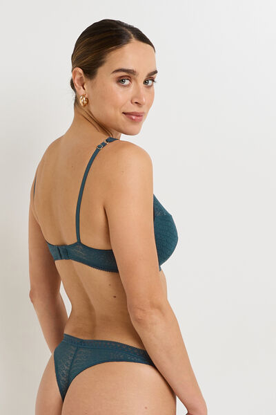 GINGER SOUTIEN-GORGE AMPLIFORME DENTELLE BLEU