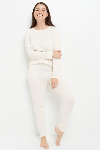 CLAFOUTIS LEGGING MAILLE ECRU