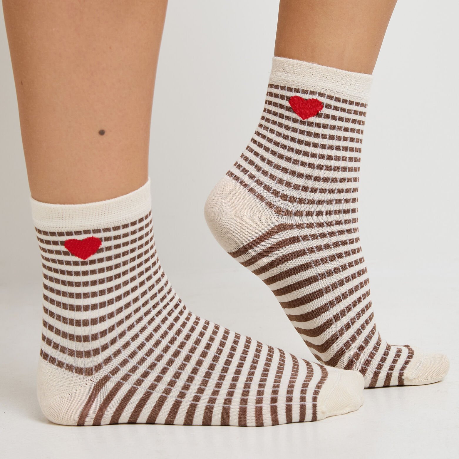 MISTRAL CHAUSSETTES RAYURES MULTICO BLANC