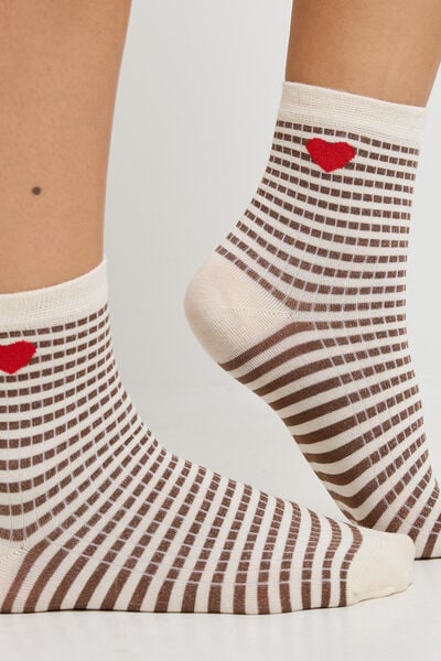 CHAUSSETTES RAYURES MULTICO BLANC