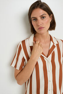 HAYA CHEMISE MANCHES COURTES MULTICO BLANC