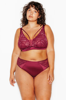JAINA CULOTTE DENTELLE BORDEAUX