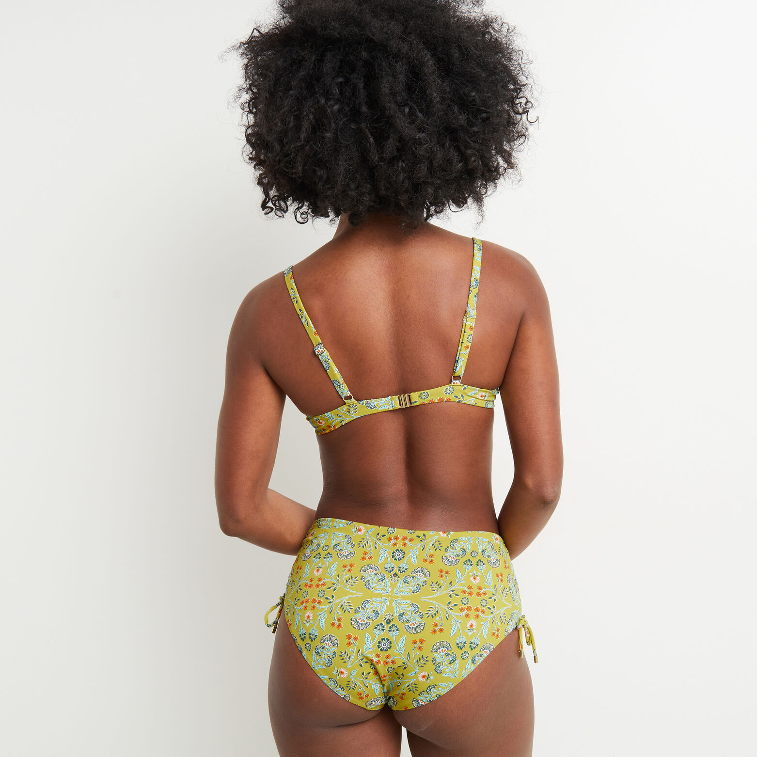 MALICE MAILLOT DE BAIN CULOTTE HAUTE MULTICO VERT