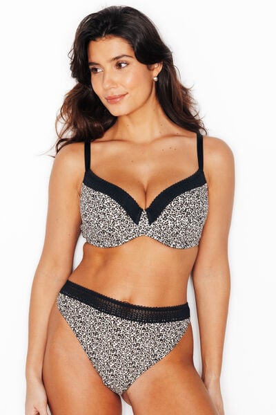 INFINITY SOUTIEN-GORGE AMPLIFORME COTON MULTICO NOIR