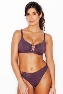 NESS Maillot de bain triangle PRUNE