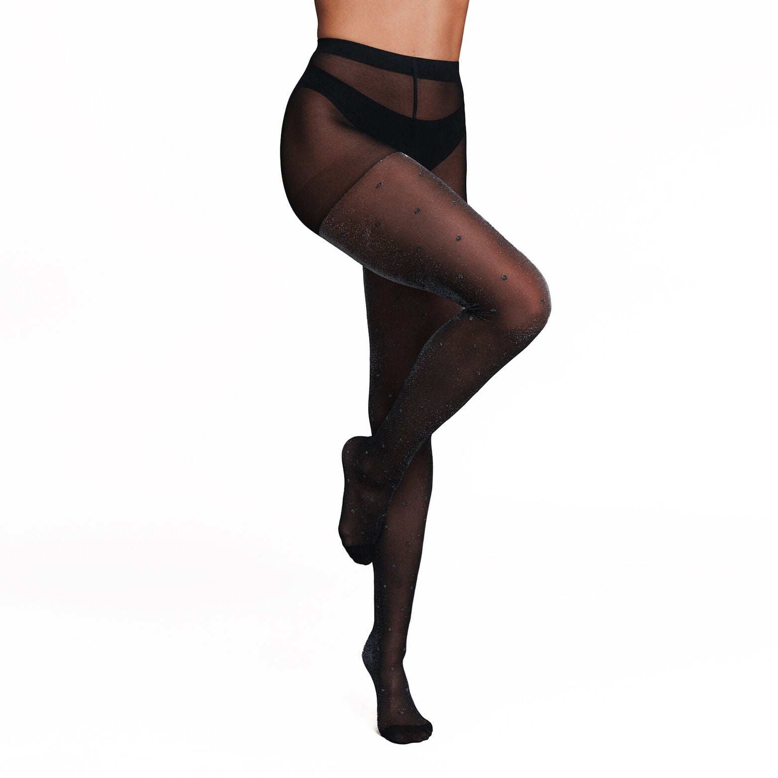 JINGLE COLLANT FANTAISIE 30 DENIERS NOIR