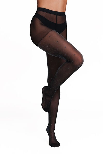 COLLANT FANTAISIE 30 DENIERS NOIR