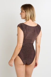 FROUFROU BODY MANCHES COURTES  MARRON
