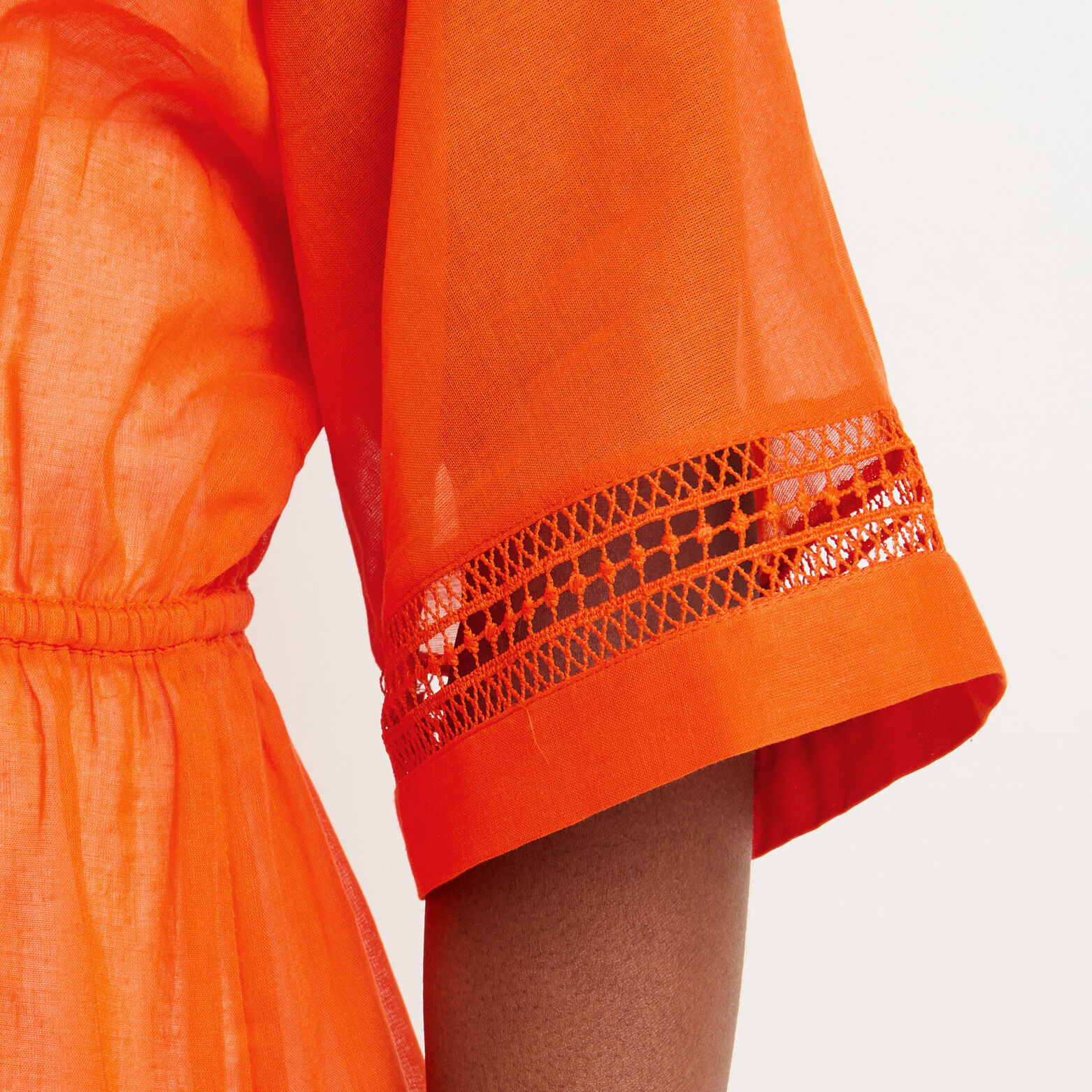 MAUD TUNIQUE VOILE COTON CORAIL