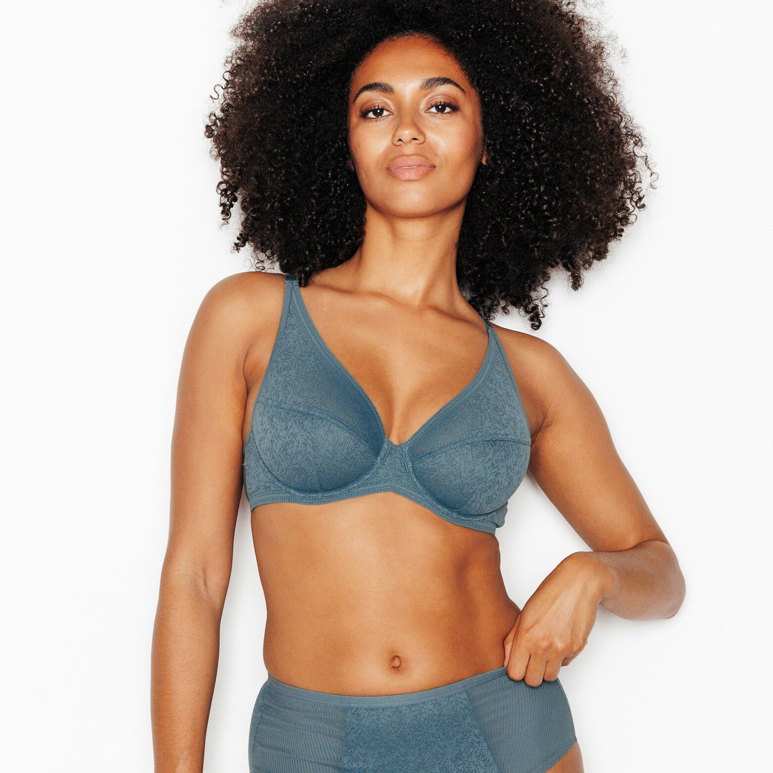 JULIANE SOUTIEN-GORGE EMBOITANT FOULARD PETROLE