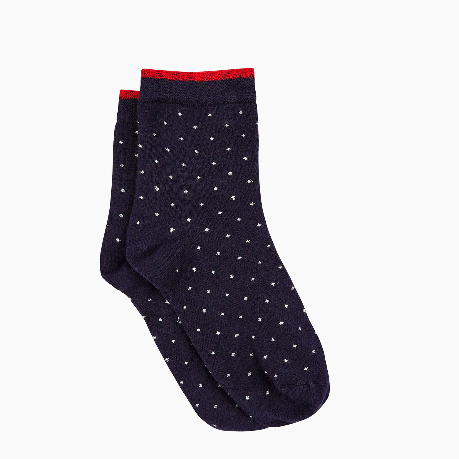 COCCINELLE CHAUSSETTES POIS MULTICO BLEU