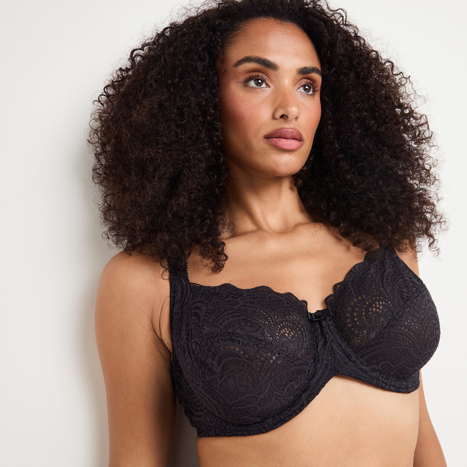 DENTELLE SOUTIEN-GORGE EMBOITANT DENTELLE NOIR