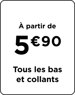 Collection collants, dès 5€90