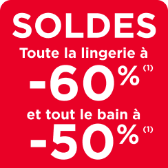 Tous les Soldes jusqu'à -60%