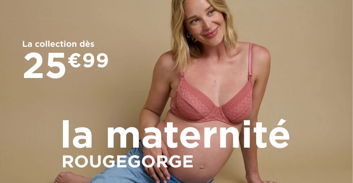 La maternité par RougeGorge. Soutien-gorge à motif léopard avec détails en dentelle noire. La collection dès 25€99.