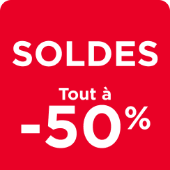 Tous les Soldes jusqu'à -50%