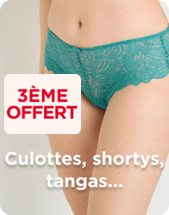 Culottes dentelle, la 3e offerte au choix(3)