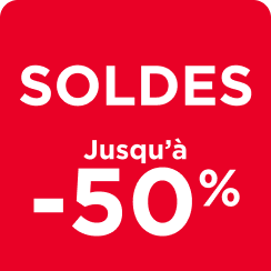 Tous les Soldes jusqu'à -50%
