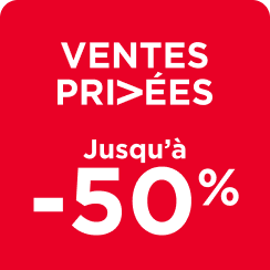 Toutes les Ventes Privées jusqu'à -50%