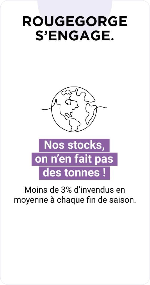 RougeGorge s'engage pour la planète, nos stocks on en fait pas des tonnes !