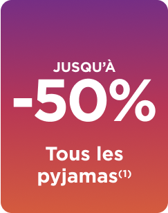 Pyjamas et nuisettes jusqu'à -50%