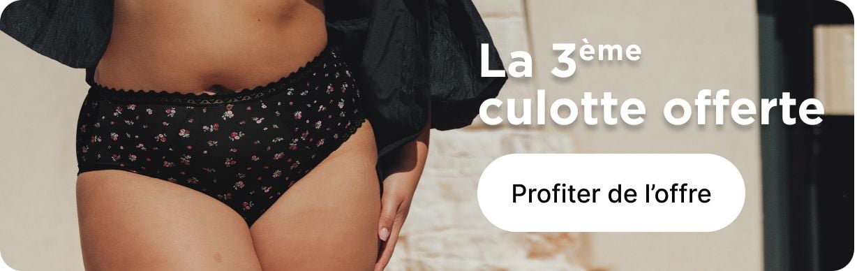 La 3ème culotte offerte, profitez de l'offre.