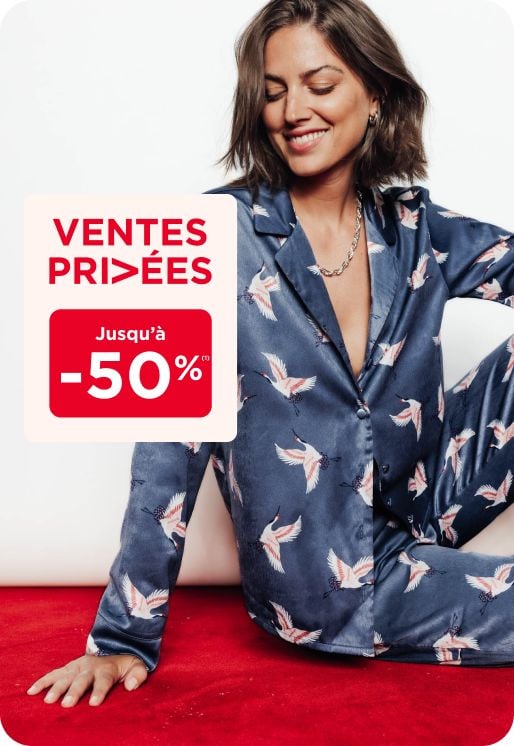 La lingerie de nuit jusqu’à -50%