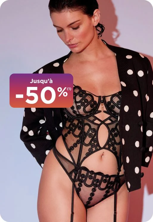 Rose, vestiaire sensuel jusqu'à -50%.