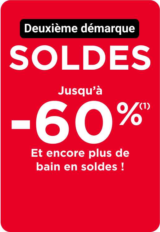 Tous les Soldes jusqu’à -50%