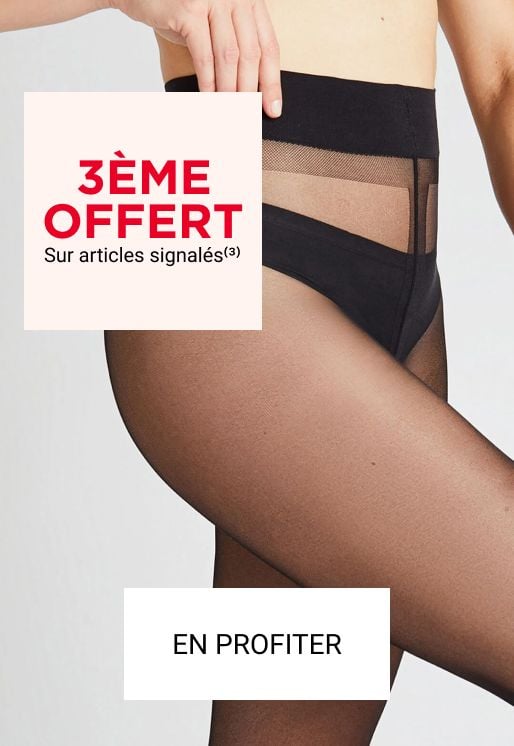 Les bas et collants. Profitez de l'offre 3e offert au choix !