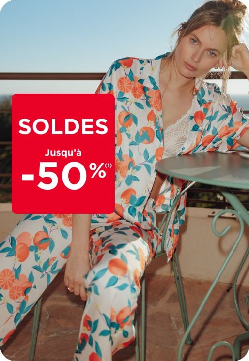 La lingerie de nuit jusqu’à -50%