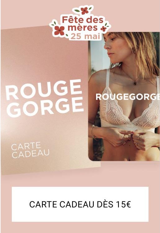 La (e)Carte cadeau RougeGorge dès 15€