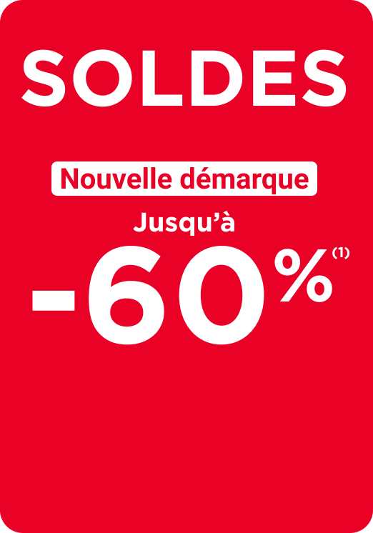 Soldes deuxième démarque, encore plus d'articles jusqu'à -50% (1)