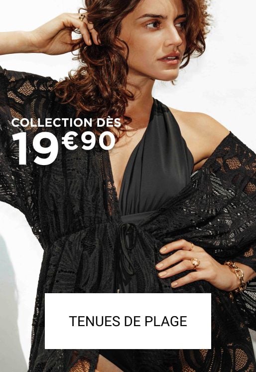 Les tenues de plages, dès 19€90.