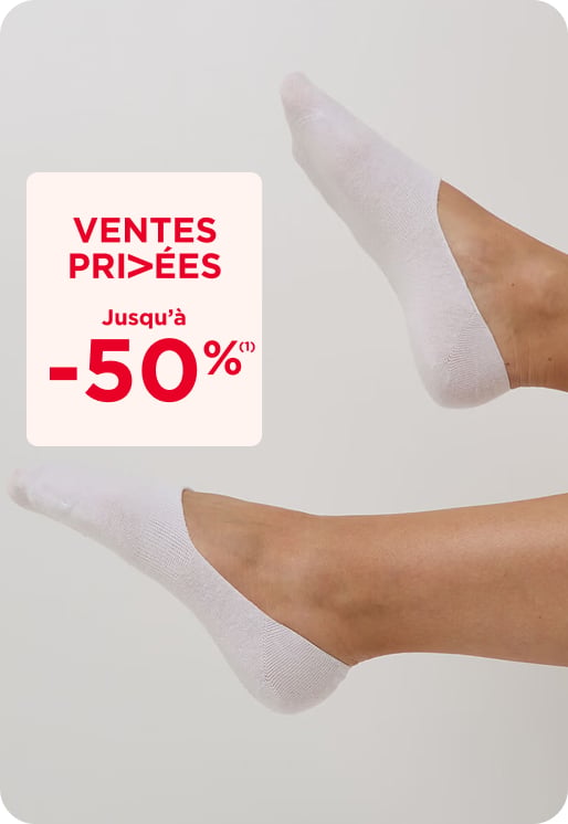 Toutes les chaussettes jusqu’à -50% en Ventes Privées